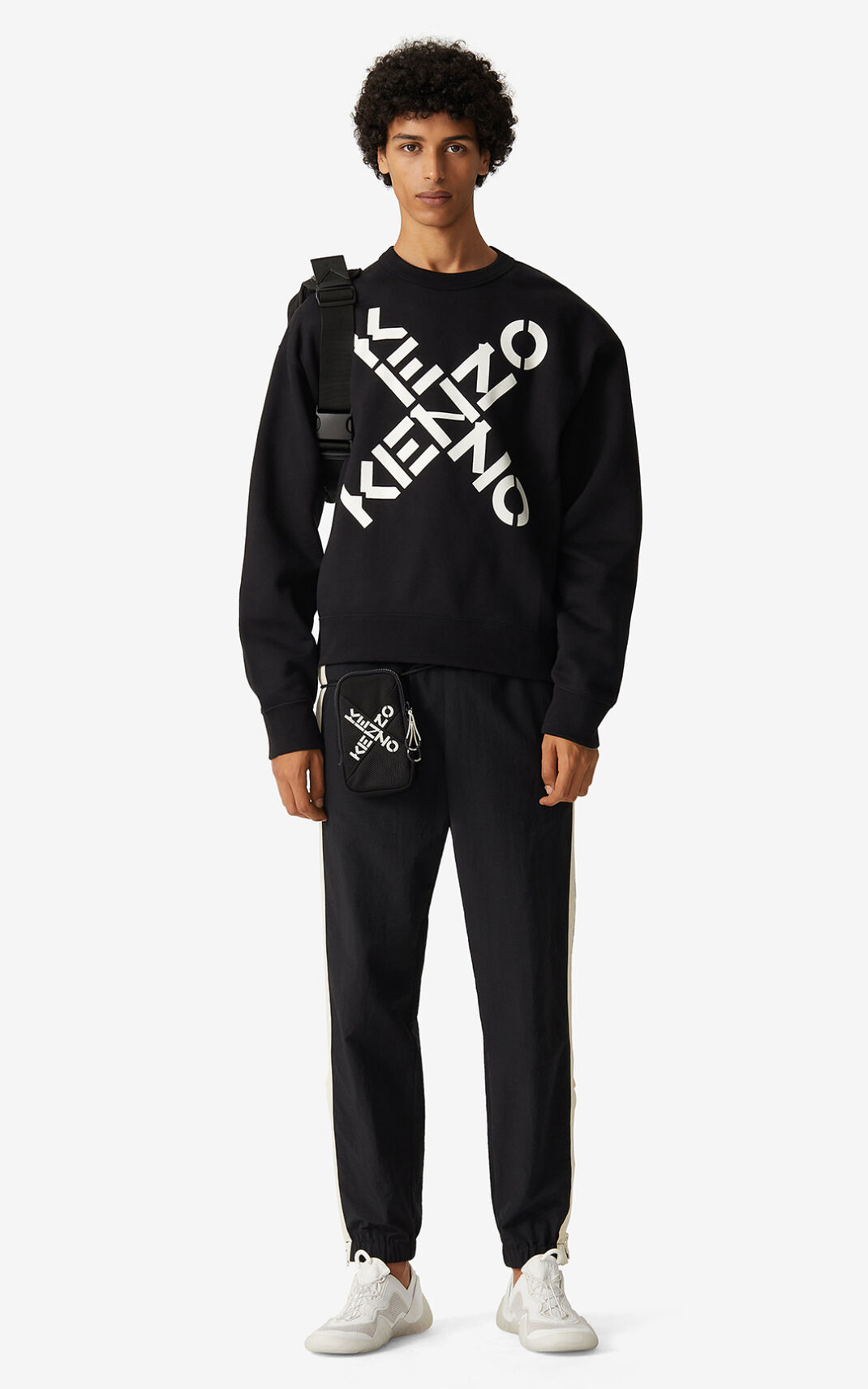 Sweat Kenzo Sport Big X Homme Noir | PGYQ-90471